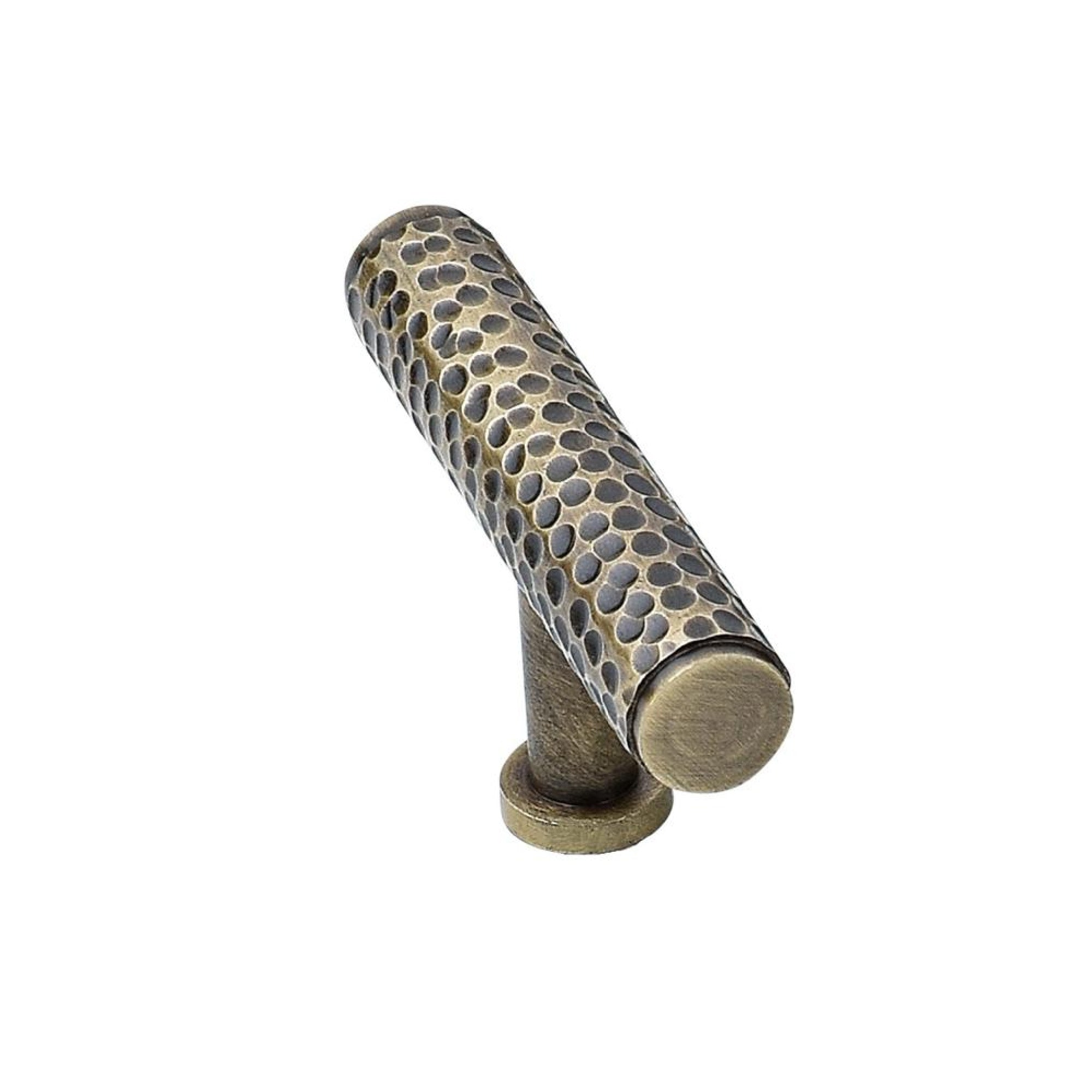 Brass T-Bar Hammered Knob