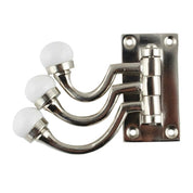 Three in One Metal and Ceramic Wall Hook