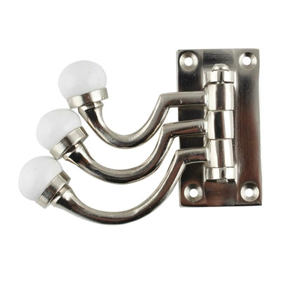 Three in One Metal and Ceramic Wall Hook
