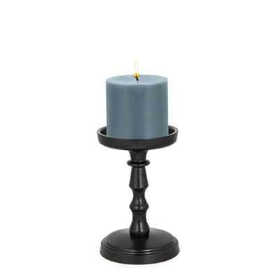 Candle Holder in Black - 6" Height