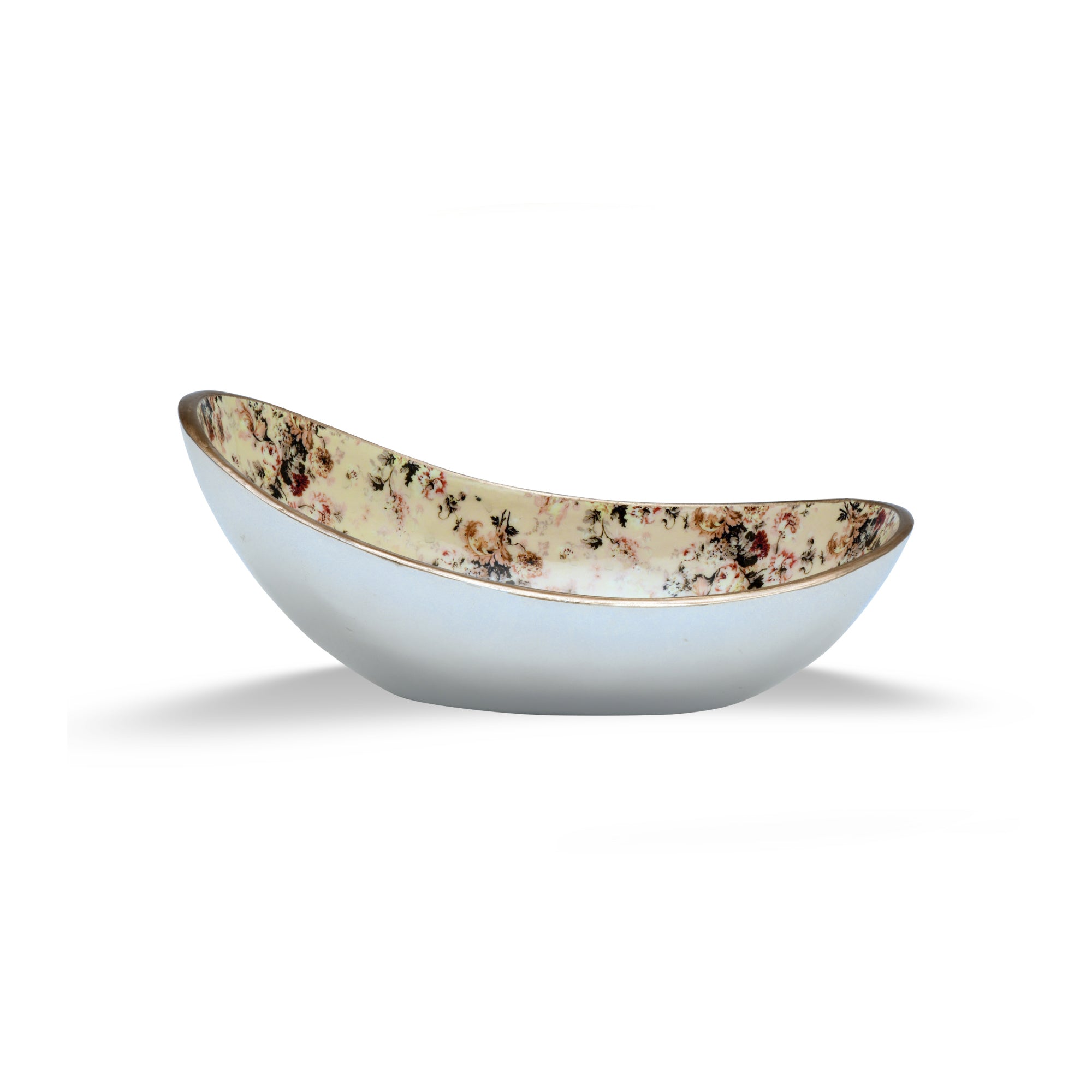 Enamel Metal Boat Shaped Bowl