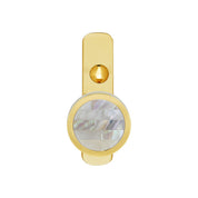 BRASS WALL HOOK WITH NATURAL WHITE MOP