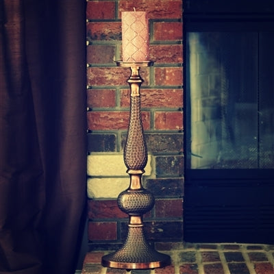 Hammered Candle Holder - 23 " H