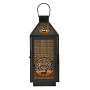 Deer Cutout Tabletop Metal Lantern