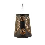 Metal Tealight Candle Holder in Black & Gold Finish