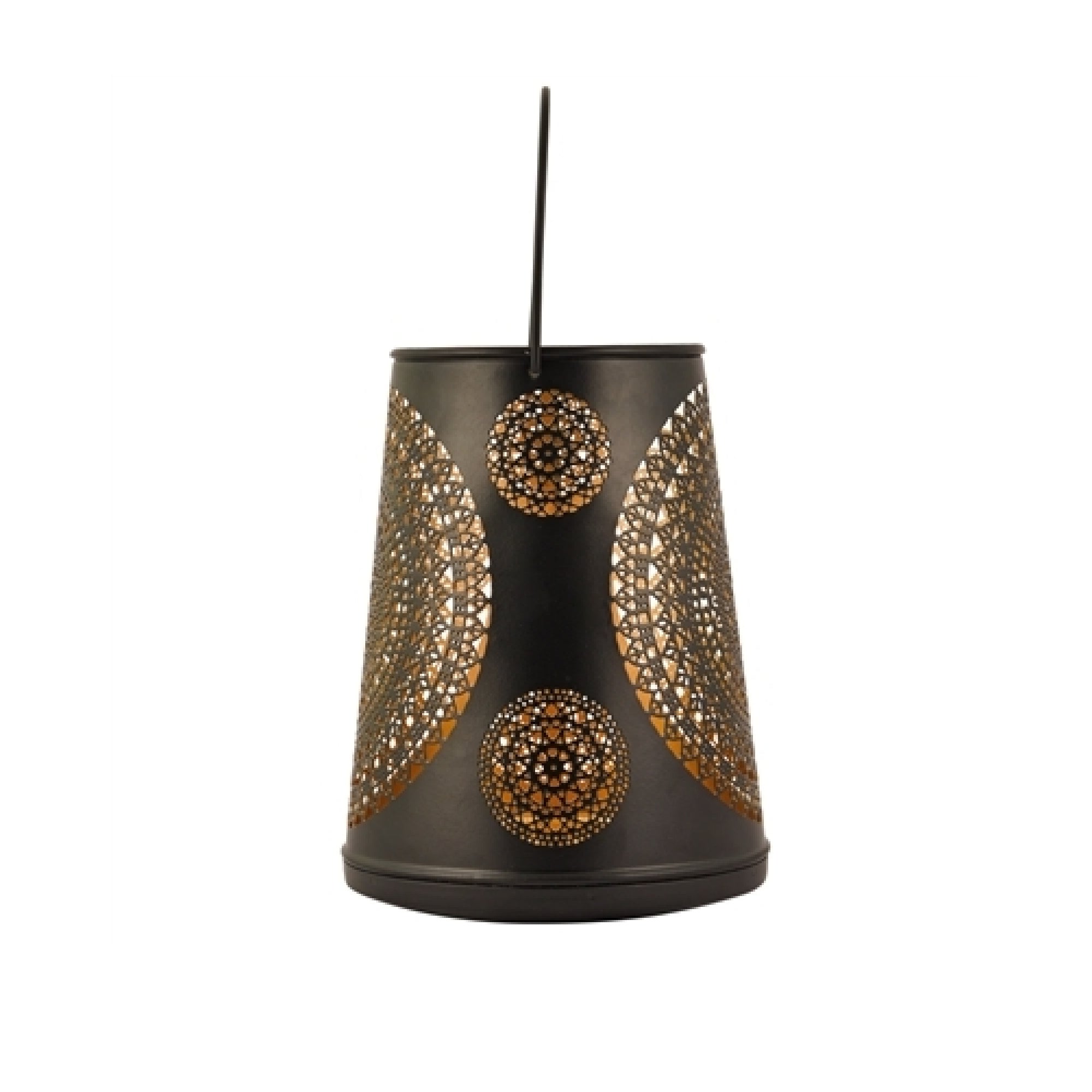 Metal Tealight Candle Holder in Black & Gold Finish