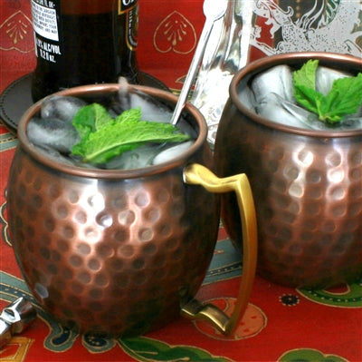 Classic Hammered Pure Copper Moscow Mule Mug