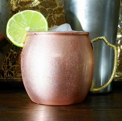 Classic Pure Copper Moscow Mule Barrel Mug - 16 oz