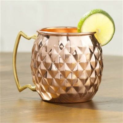 Pineapple Shaped Copper Moscow Mule Barrel Mug