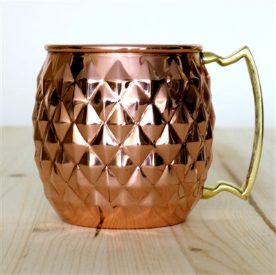 Pineapple Shaped Copper Moscow Mule Barrel Mug