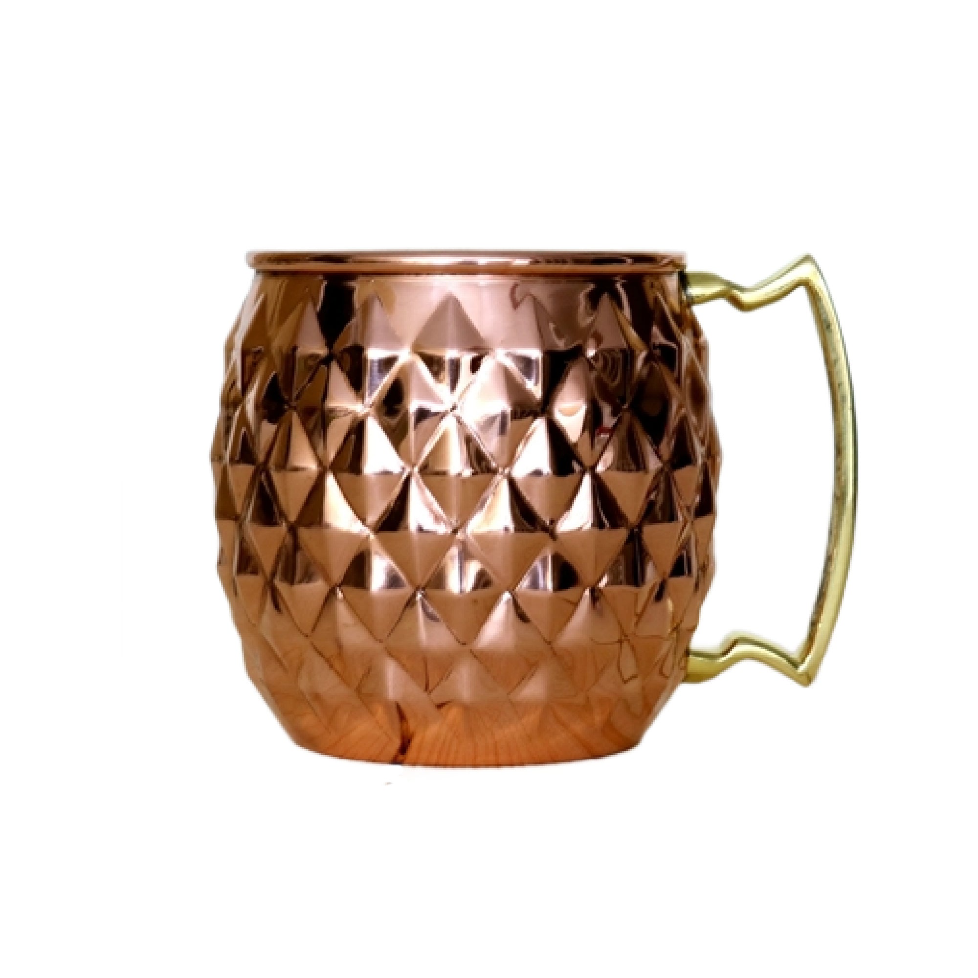 Pineapple Shaped Copper Moscow Mule Barrel Mug