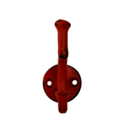 Wall Hook in Distressed Red - Set of 3