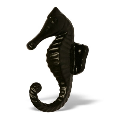 Sea Horse Wall Hook in Black Finish