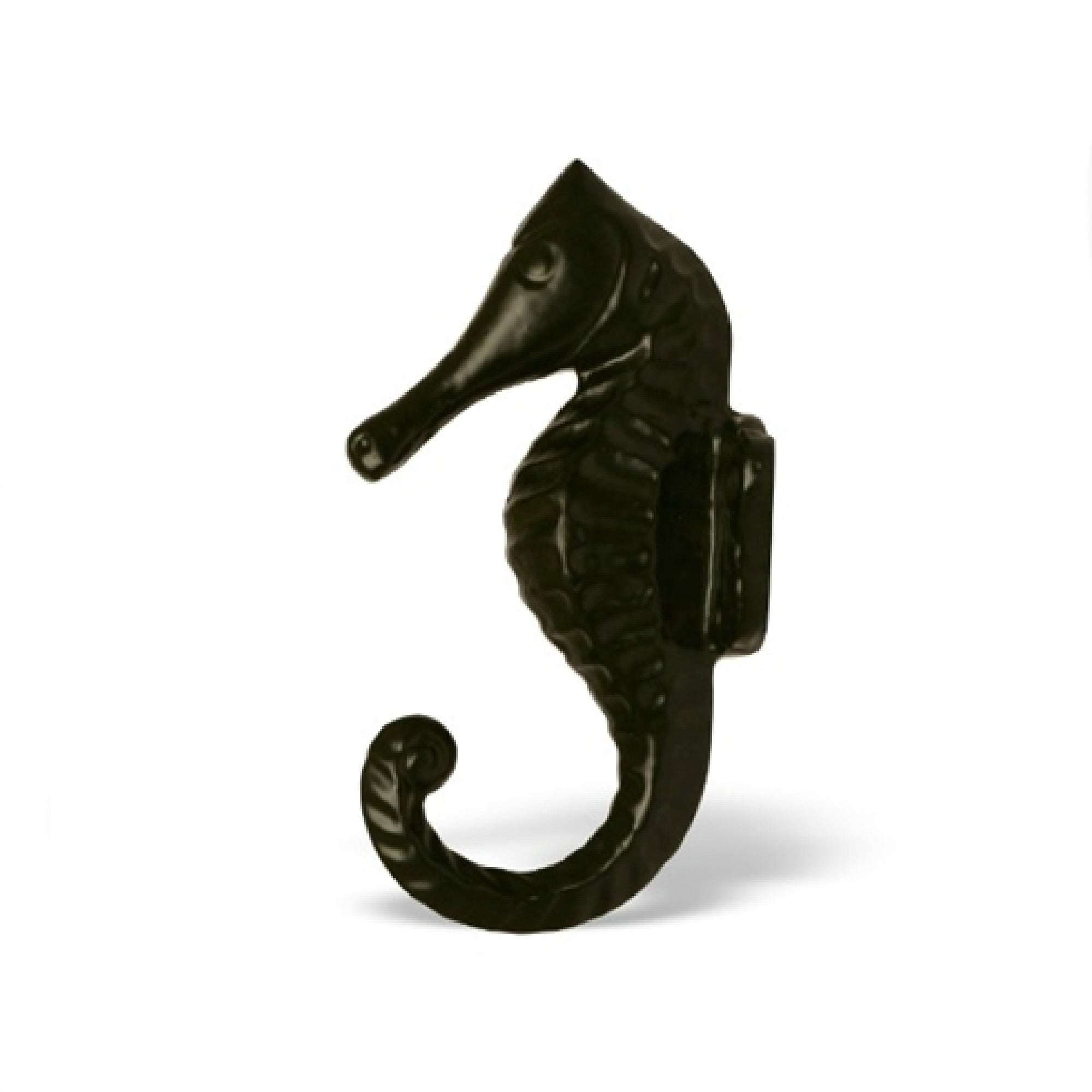 Sea Horse Wall Hook in Black Finish