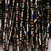 Brown Beaded Napkin Rings - Set of 4