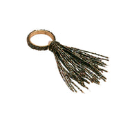 Brown Beaded Napkin Rings - Set of 4