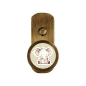 BRASS WALL HOOK WITH ANIMAL SAFARI