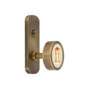 BRASS WALL HOOK WITH ANIMAL SAFARI