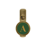 Alphabet Letter Brass Wall Hook A–Z | Decorative Initial Hook