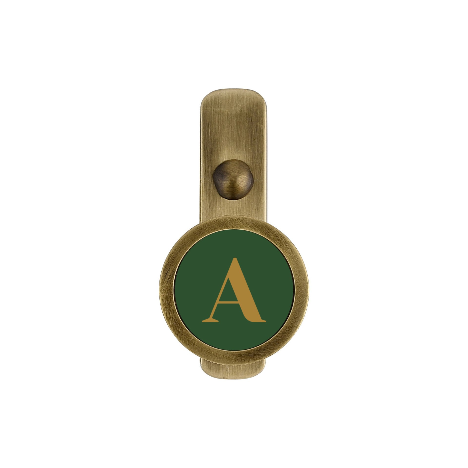 Alphabet Letter Brass Wall Hook A–Z | Decorative Initial Hook
