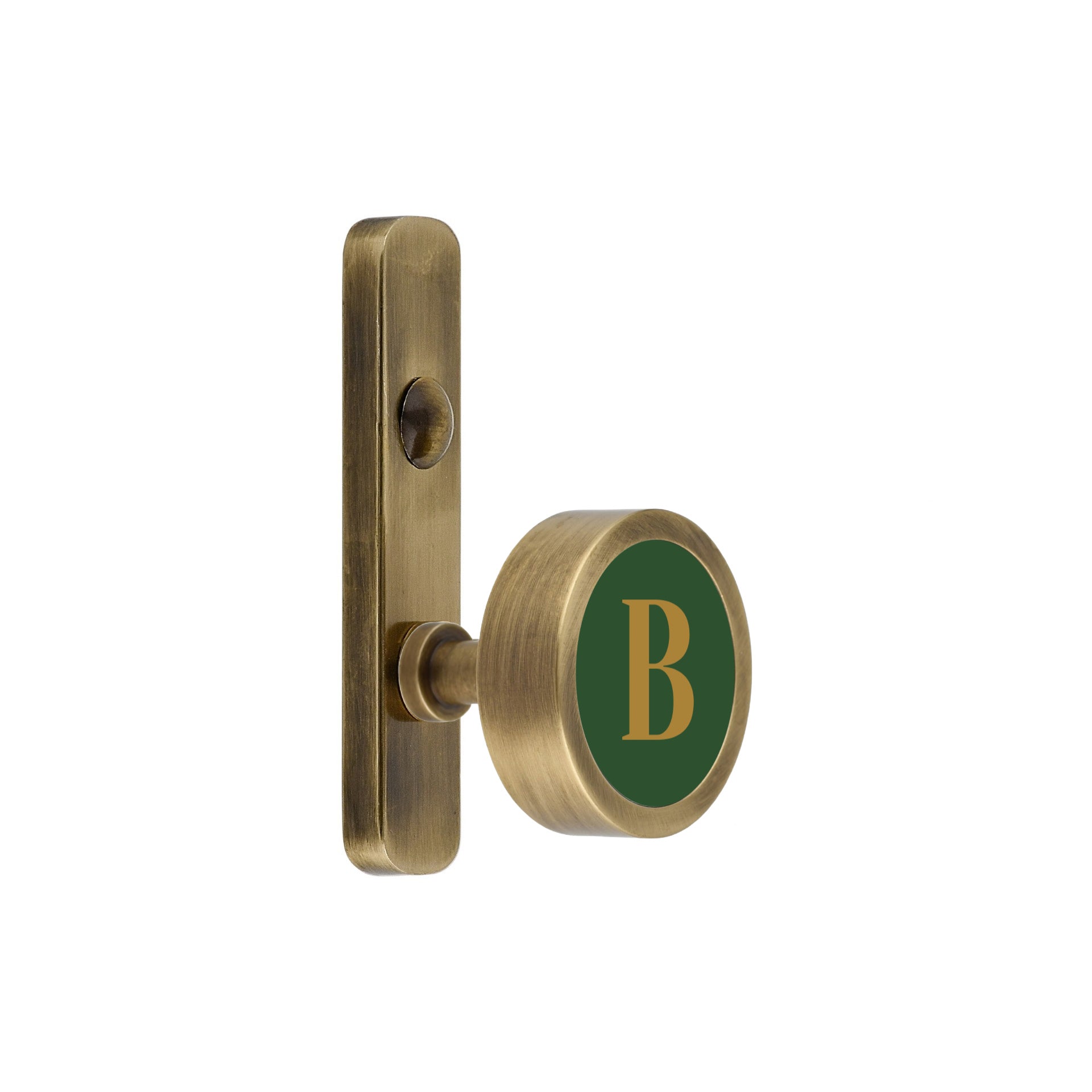 Alphabet Letter Brass Wall Hook A–Z | Decorative Initial Hook
