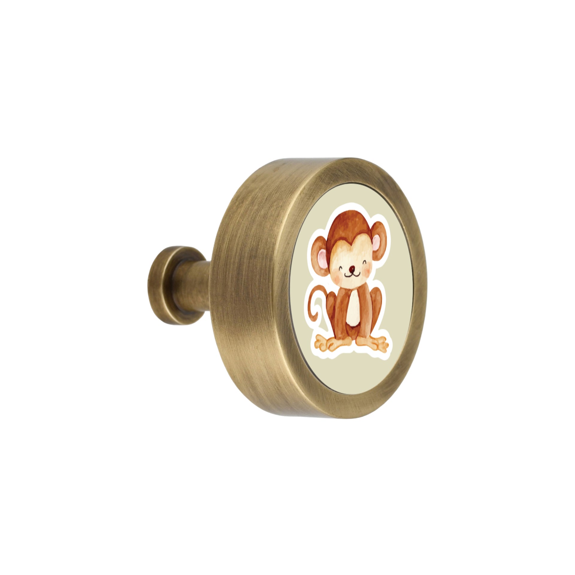 BABY MONKEY PRINT CABINET KNOB