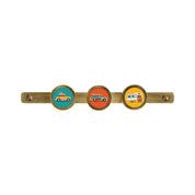 TRIPLE HOOK RACK WITH RETRO CAR PRINTS