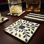 Resin Inlay Leaf Coasters – Set of 4