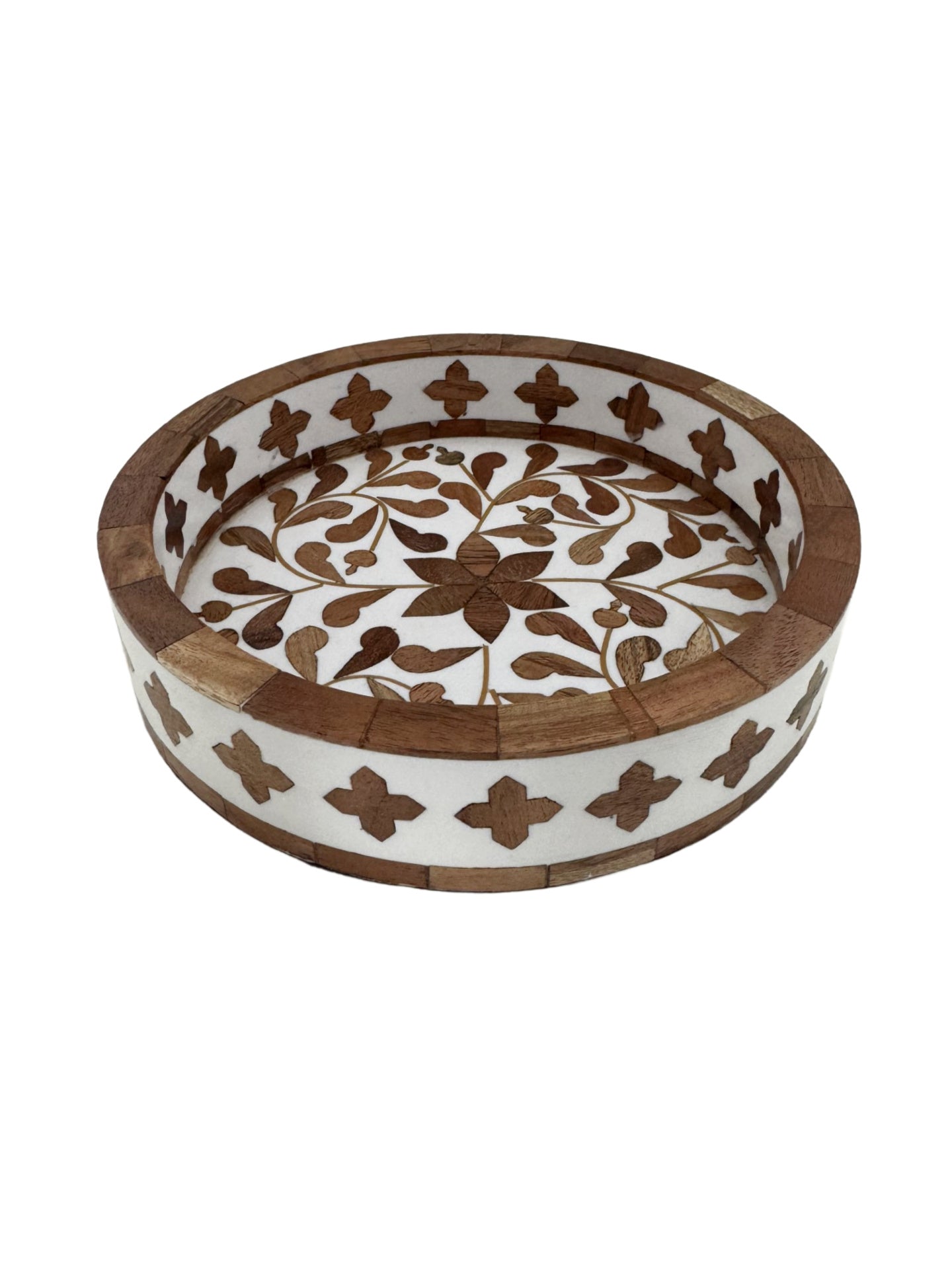 Wood Inlay Serving Tray