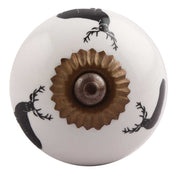 Black Reindeer Ceramic Cabinet Knob – Rustic Wildlife Hardware