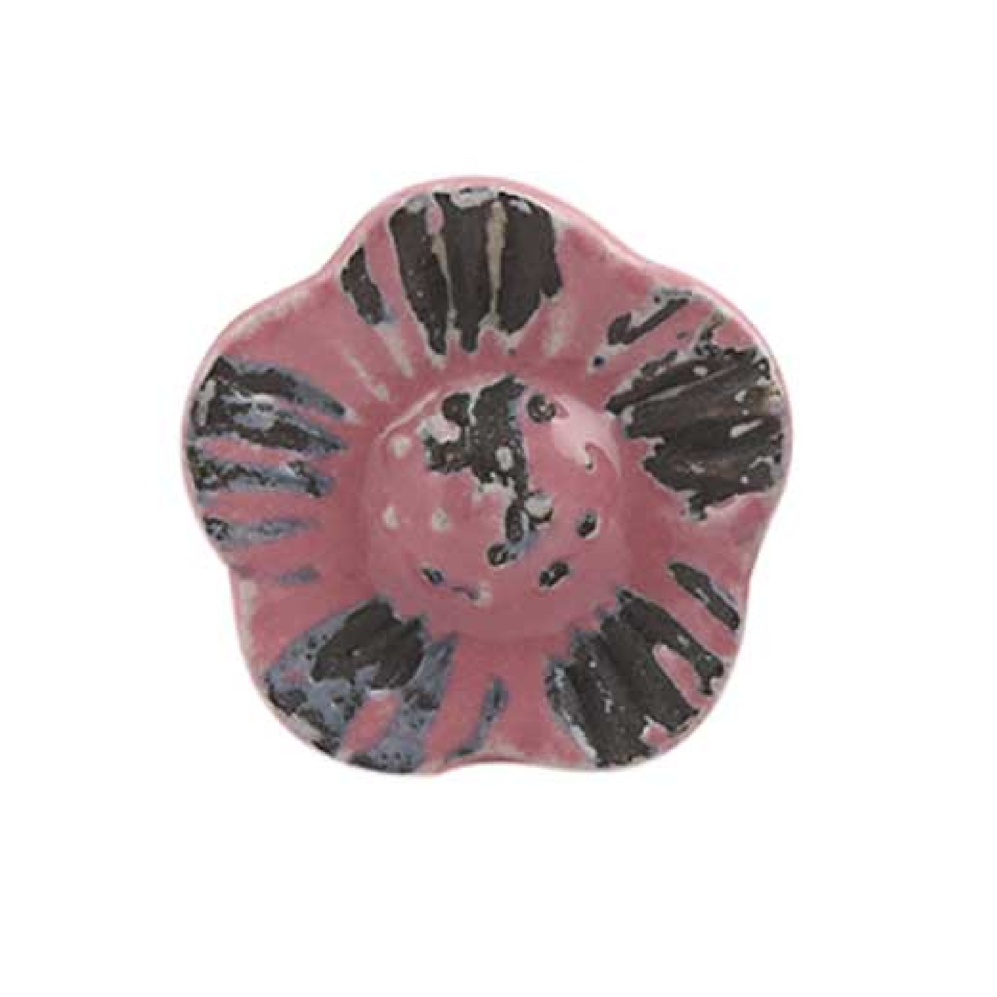 Pink Ceramic Flower Knob