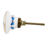 Blue Gold Firefly Ceramic Knob