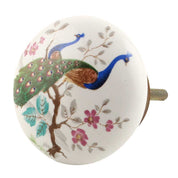 Peacock Ceramic Cabinet Knob