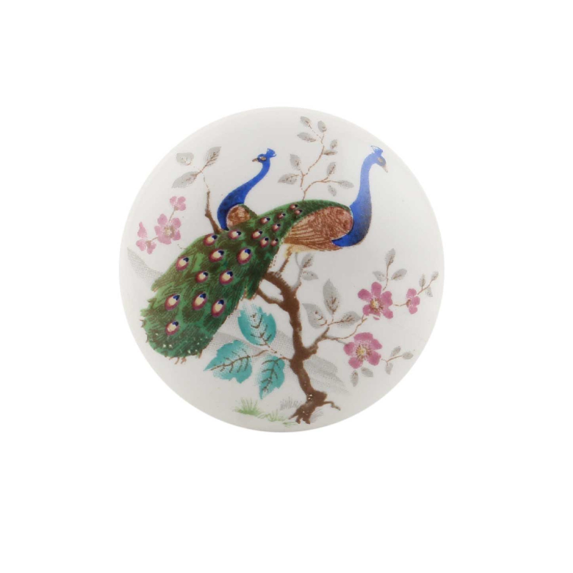 Peacock Ceramic Cabinet Knob