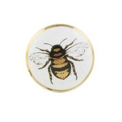 Golden Bumble Bee Print Ceramic Cabinet Knob