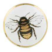 Golden Bumble Bee Print Ceramic Cabinet Knob