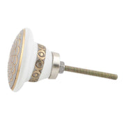 Golden Floral Cabinet Knob