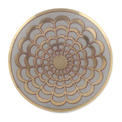 Golden Floral Cabinet Knob