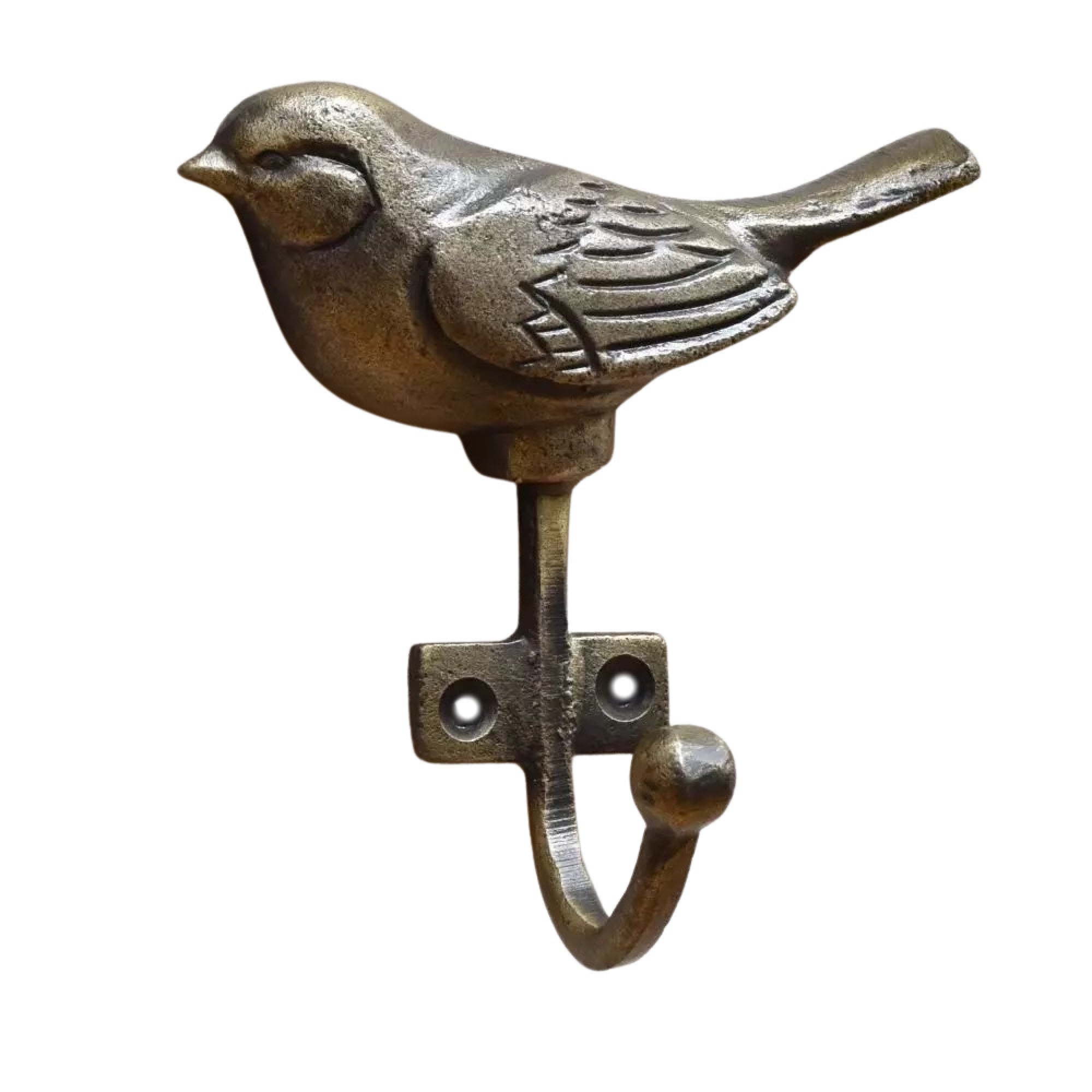 Iron Bird Wall Hook with Antique Finish – Sturdy Decorative Wall Hanger for Entryway & Home
