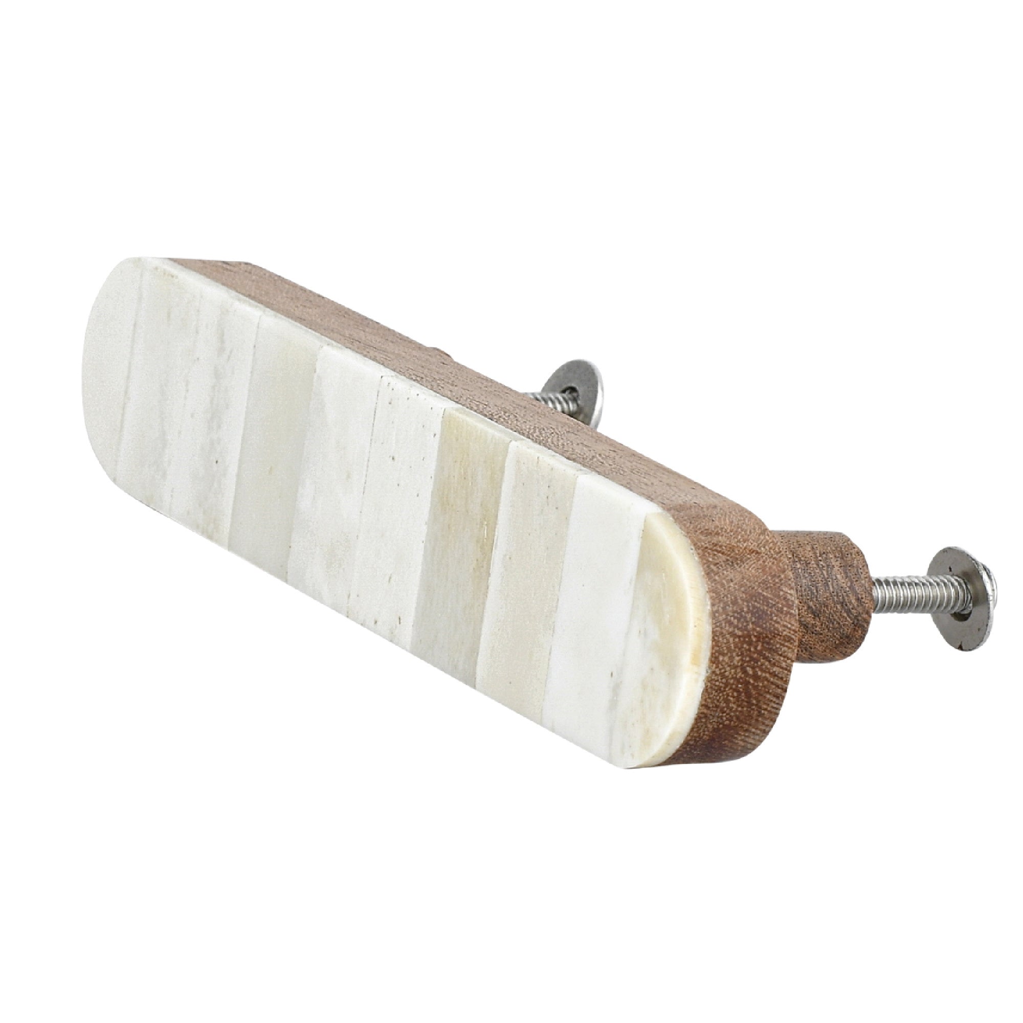 White Bone Inlay Cabinet Pull -5"