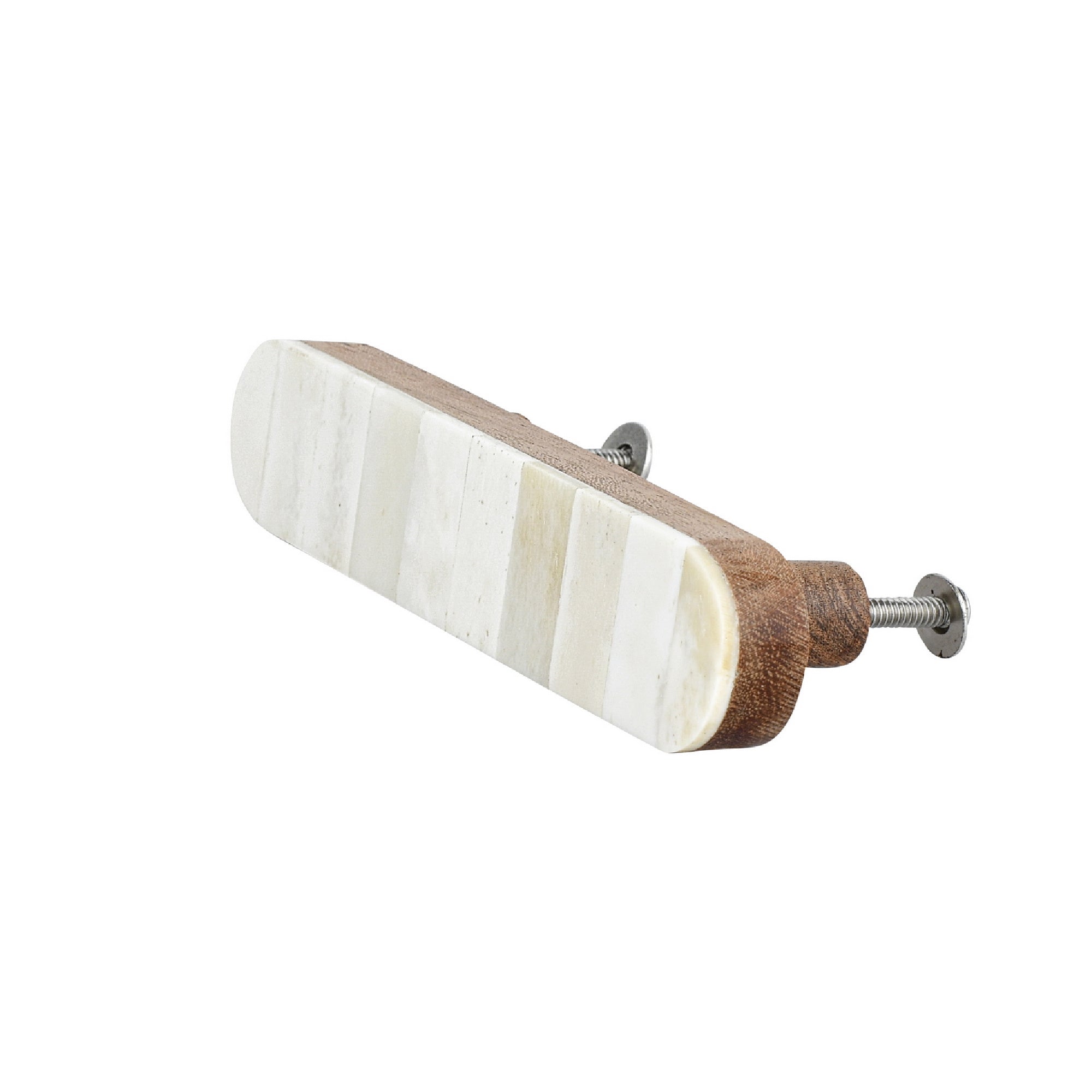 White Bone Inlay Cabinet Pull -5"