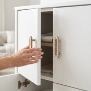 Wood Inlay Cabinet Pull - 7"