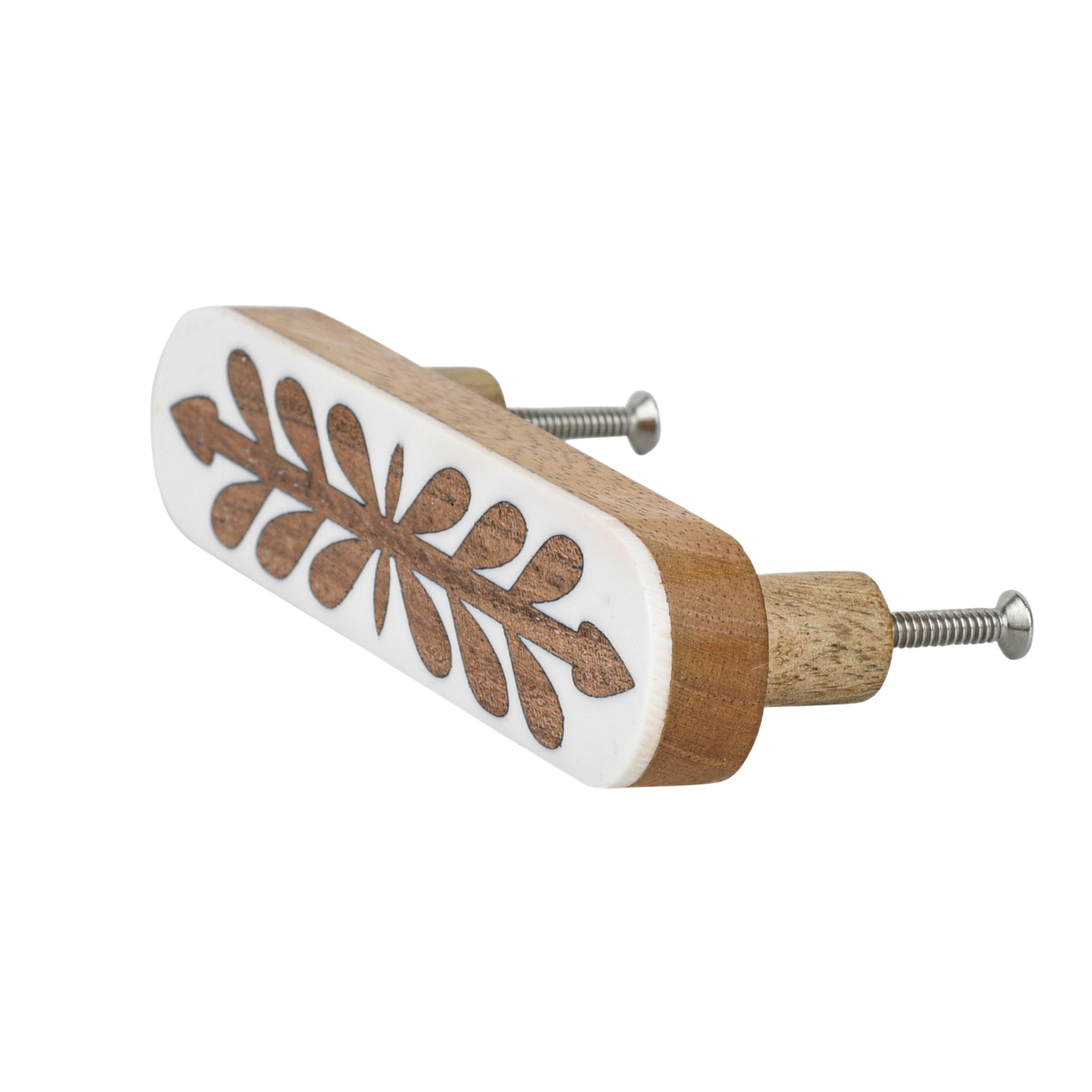 Wood Inlay Cabinet Pull - 5"