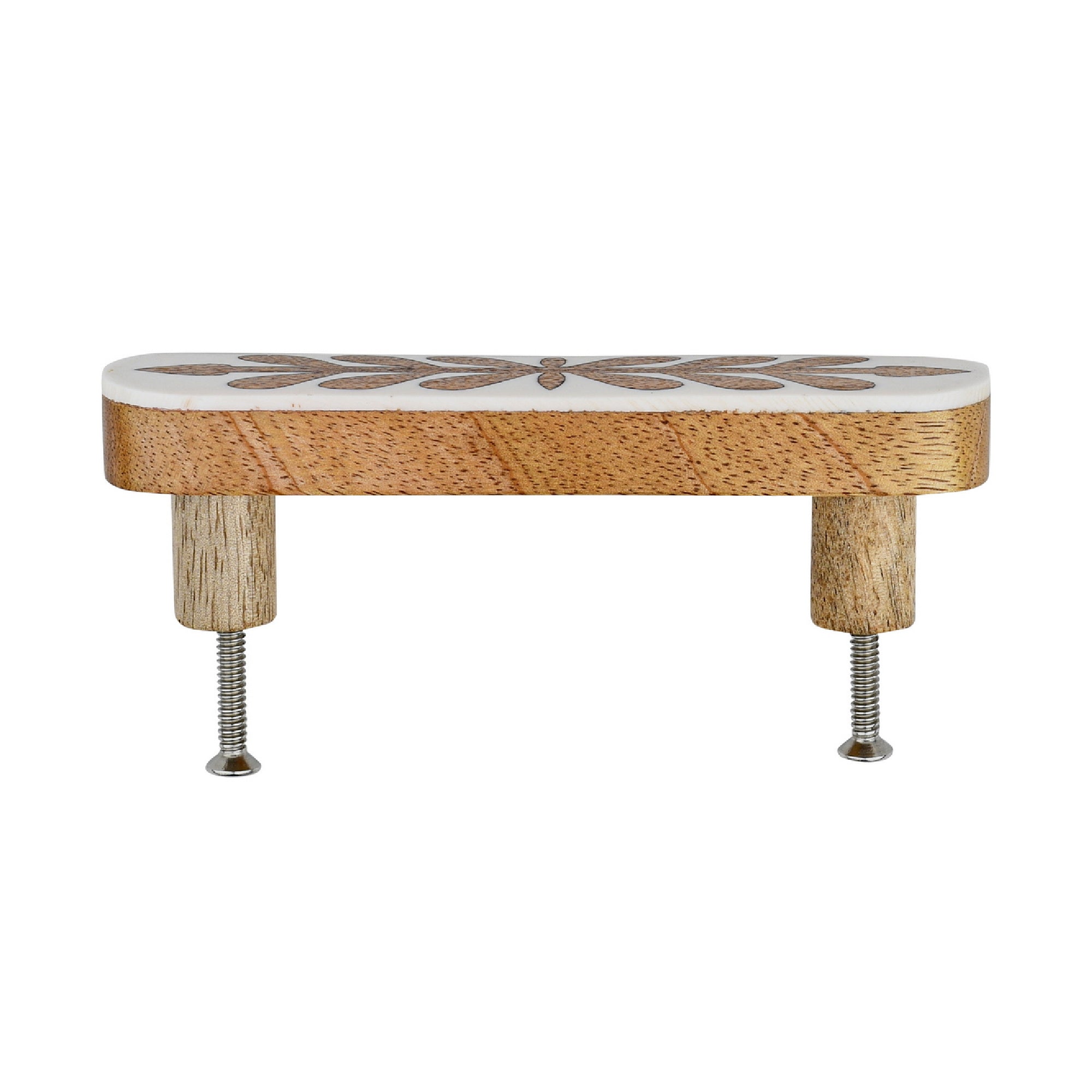 Wood Inlay Cabinet Pull - 5"