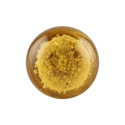 Yellow Bubble Glass Cabinet Knob