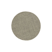 Acacia Wood Cabinet Knob with Linen Weave Laminate & Brass Projection