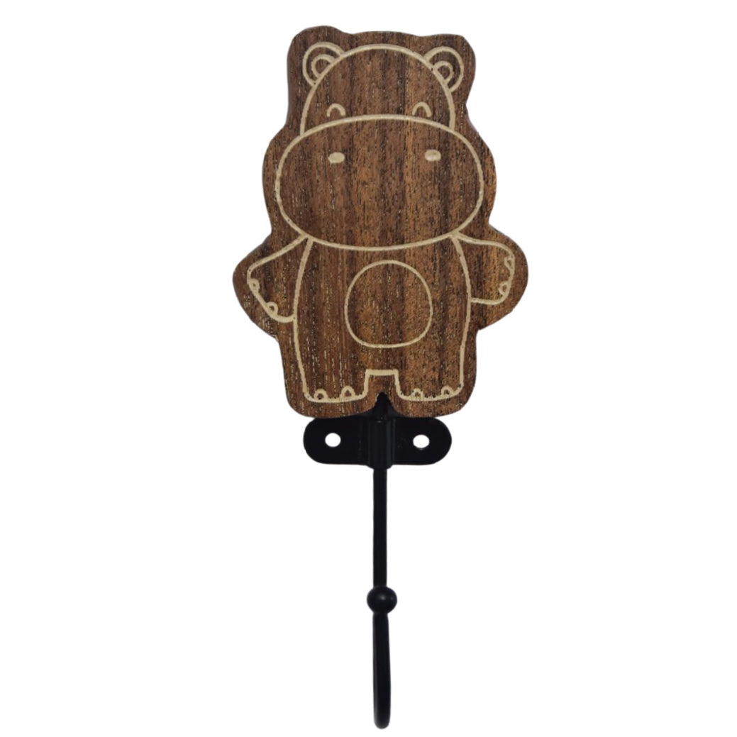 Animal Cutout Wooden Wall Hooks | Decorative Wood Hook