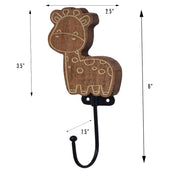 Animal Cutout Wooden Wall Hooks | Decorative Wood Hook