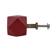 Maroon Wooden Cabinet Knob