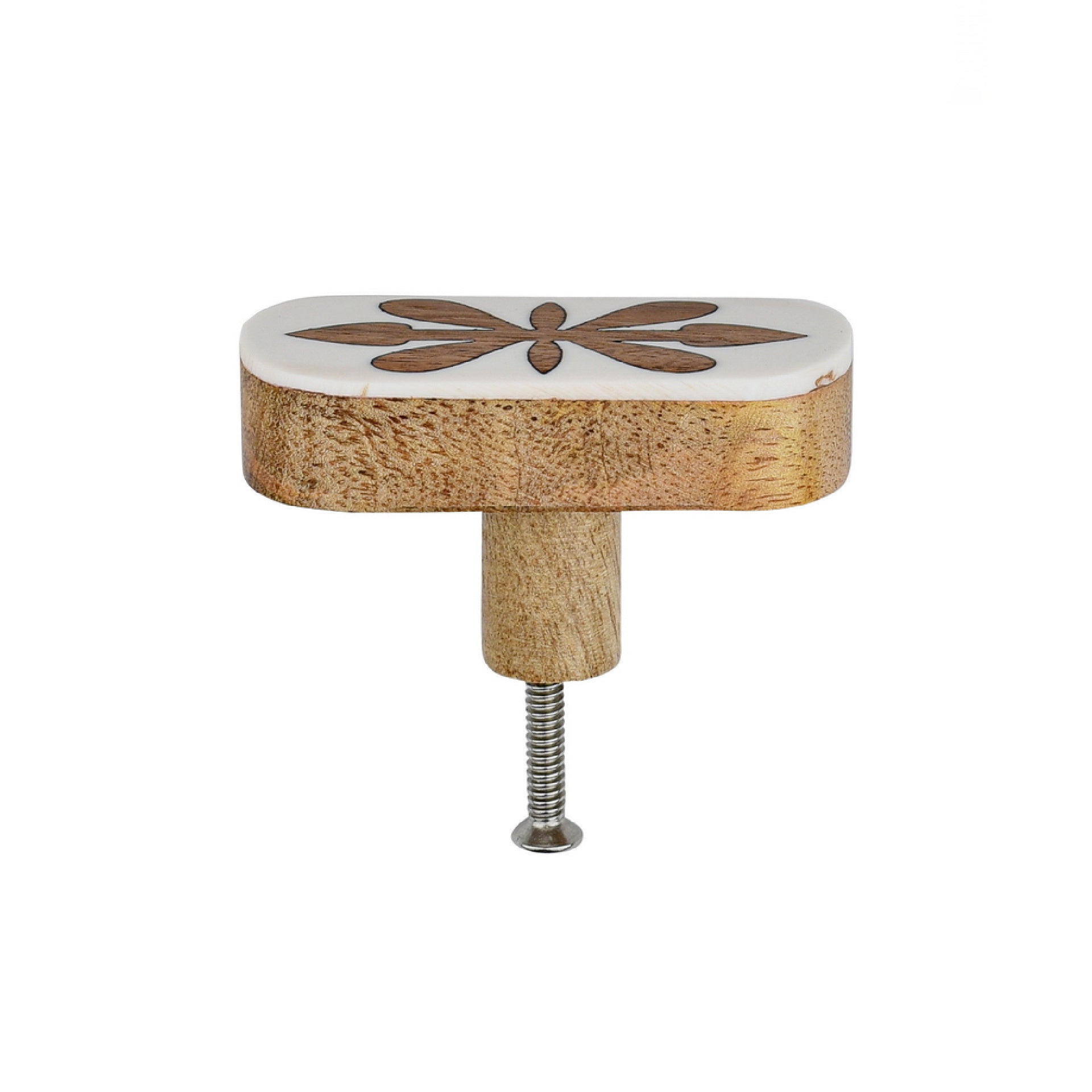 Wood Inlay Cabinet Knob